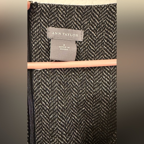 Ann Taylor Charcoal Sleeveless Midi Dress - Picture 3 of 4